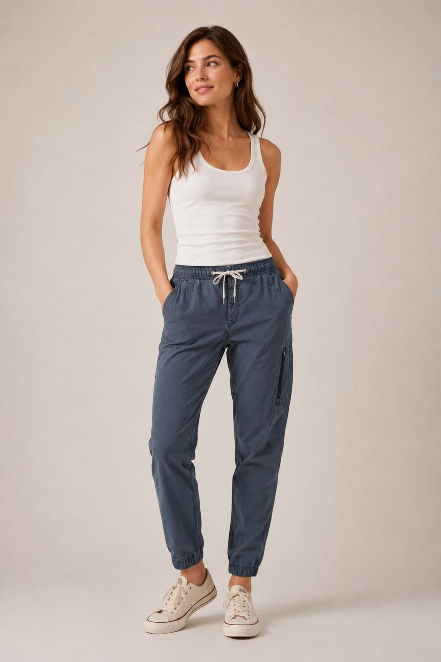 Vuori Ripstop Drawstring Jogger Pants – Blue Gray – Women’s XS